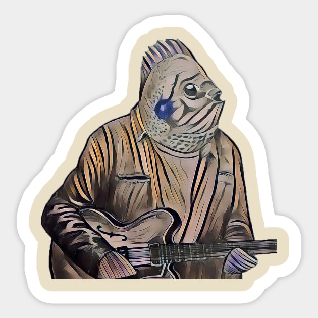 Vince Bluegill Sticker by liquidruby